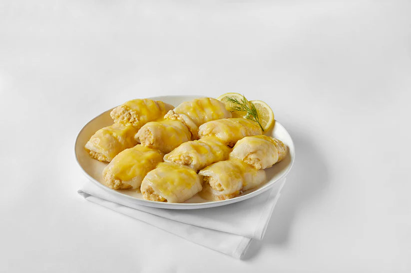 Stuffed Sole With Scallops And Crabmeat